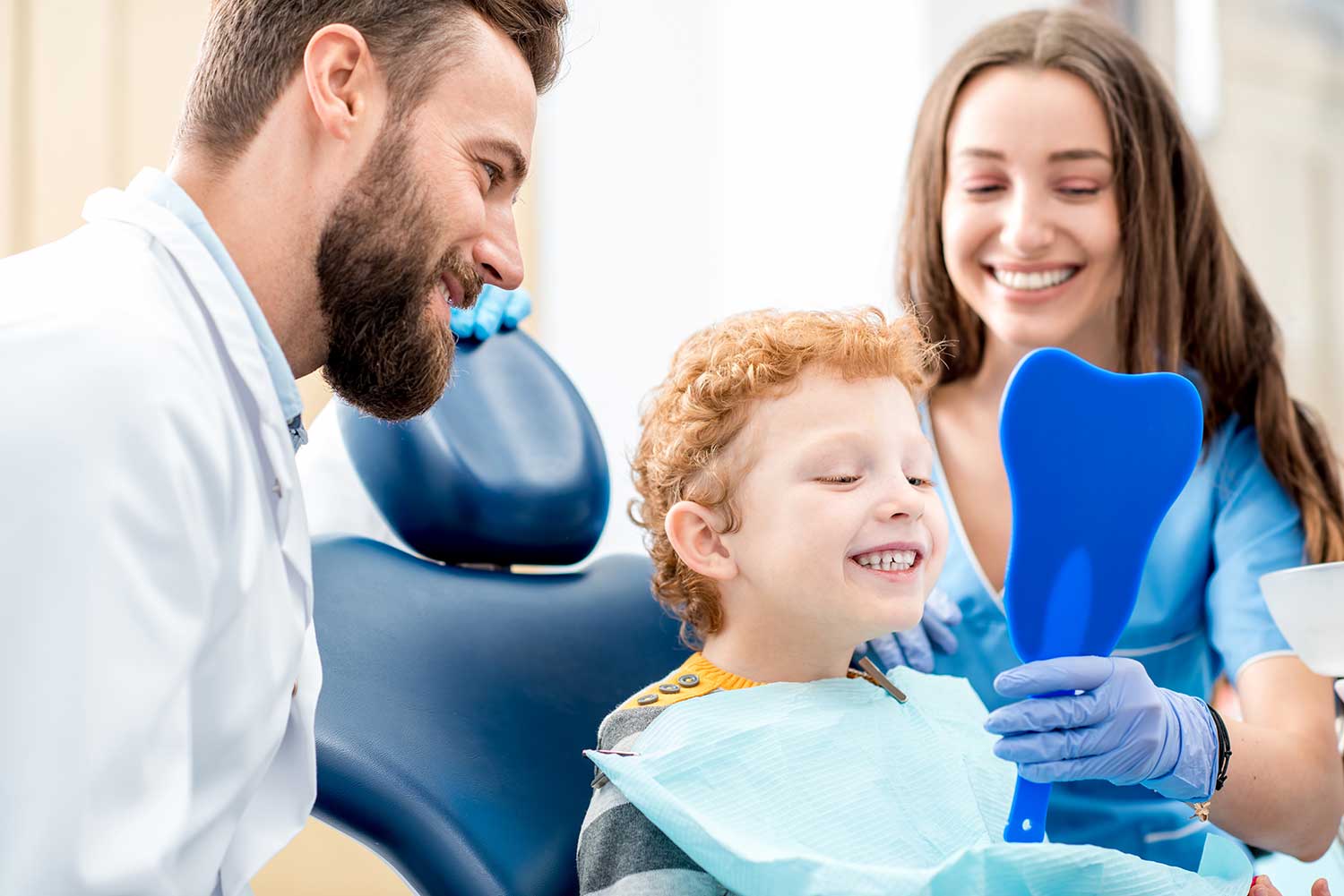young patient at a dentist in Colchester